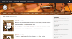 Desktop Screenshot of pf.untz.ba