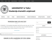 Tablet Screenshot of adu.untz.ba