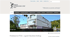 Desktop Screenshot of ftos.untz.ba